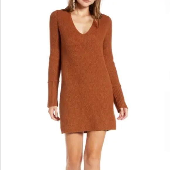 Something Navy Fitted Long Sleeve Tunic Sweater - Picture 1 of 11